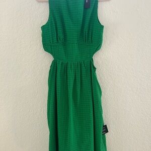 Lulu's Vibrant Green Backless Dress